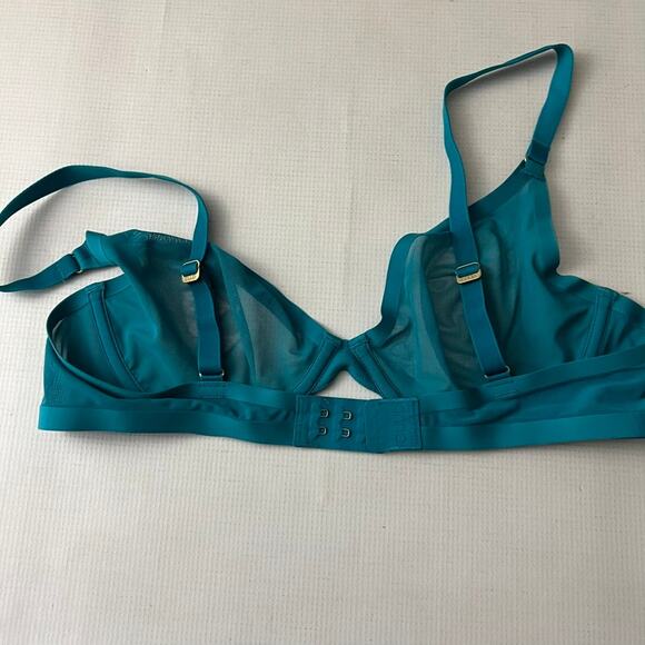 CUUP The Plunge Mesh Bra Underwire Size 36B TEAL - Picture 2 of 7